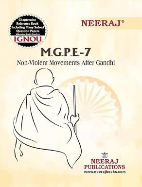 IGNOU NEERAJ Study Guide Book MGPE-7 Non-Violent Movements After Gandhi English Medium