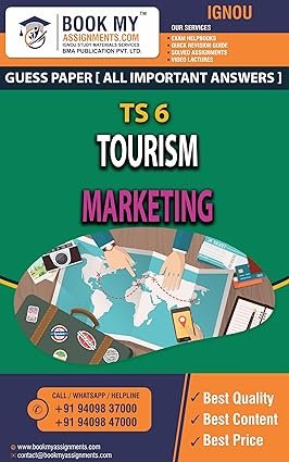 IGNOU TS 6 Tourism Marketing Study Material Guide Book English Medium