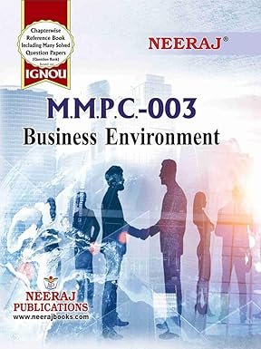 NEERAJ GUIDE BOOK IGNOU MMPC-003 Business Environment English Medium