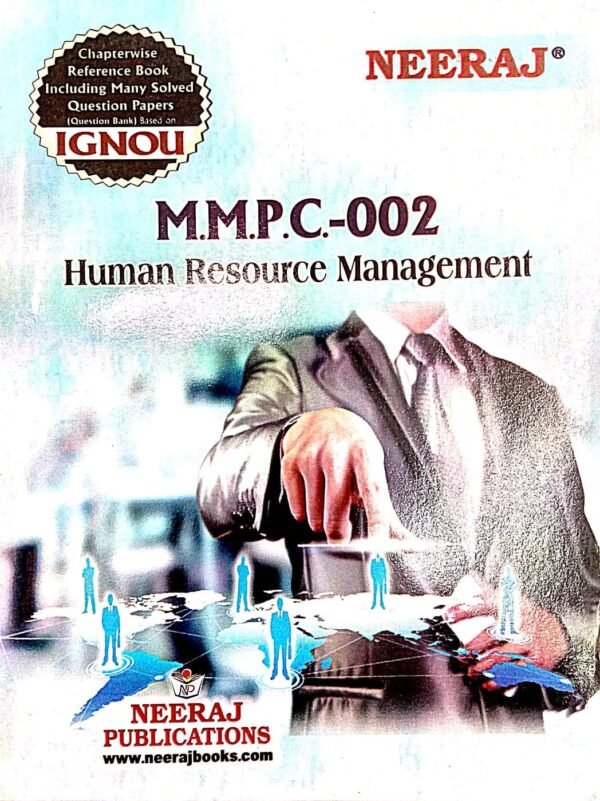 NEERAJ IGNOU EXAM HELP BOOK MMPC-002, HUMAN RESOURCE MANAGEMENT, ENGLISH MEDIUM