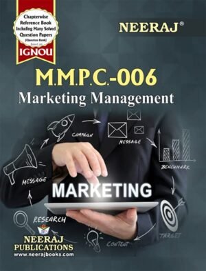 Neeraj Self Help Books For IGNOU MMPC-006 MAKETING MANAGEMENT English Medium