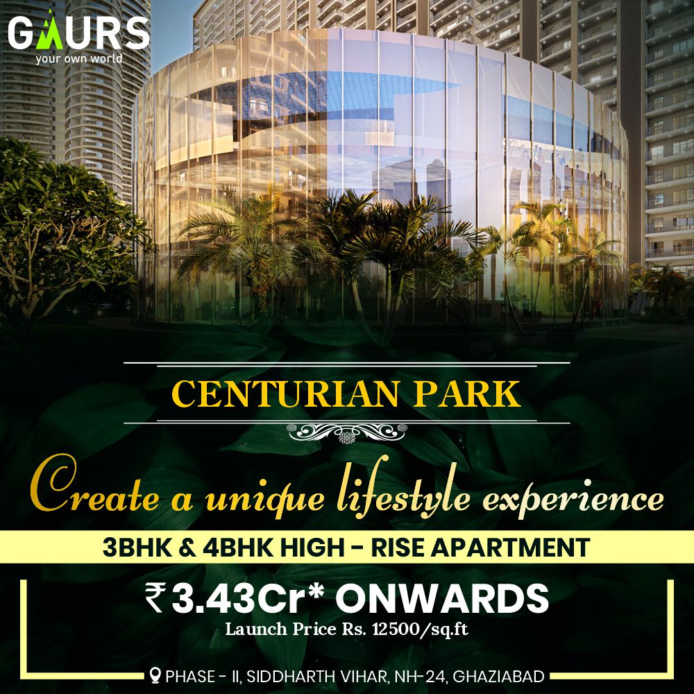 Gaur Centurian park – 3 BHK Apartment in Greater Noida