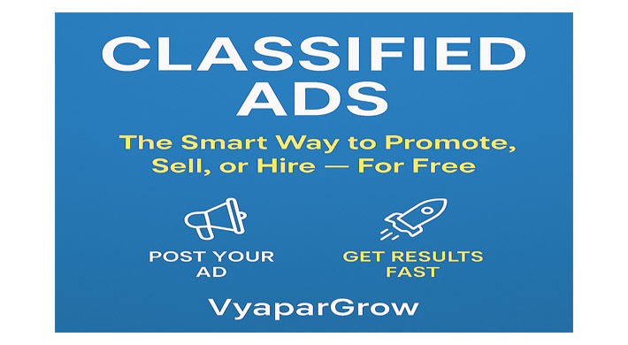 Classified Ads: The Smart Way to Promote, Sell, or Hire — For Free