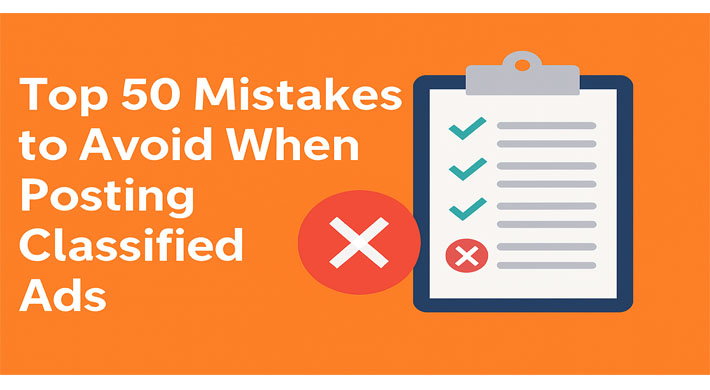 Top 50 Mistakes to Avoid When Posting Classified Ads 2025 Edition