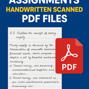 NIOS Solved Assignments (Handwritten Scanned PDF Files) - Ready to Upload from PK Kapri & Co