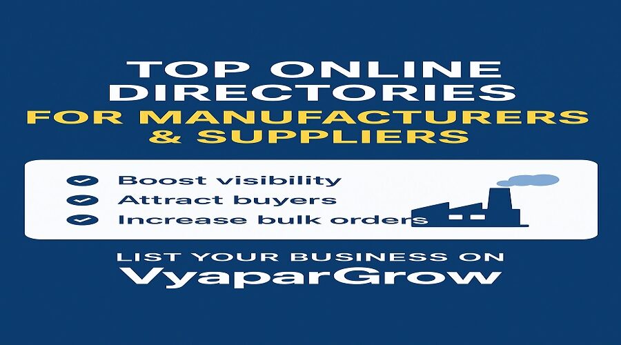 Top Online Directories for Manufacturers & Suppliers
