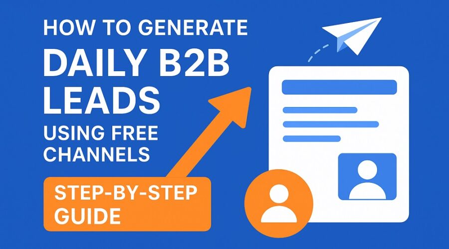 How to Generate Daily B2B Leads Using Free Channels