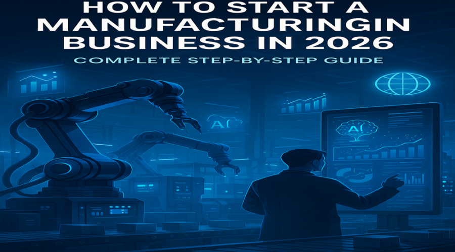 How to Start a Manufacturing Business in 2026 | Complete Guide for Beginners